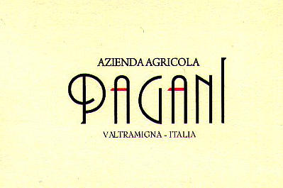 Azienda Agricola Pagani di Valtramigna biglietto da visita