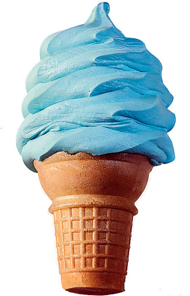 gelato al carbone vegetale gelato al puffo