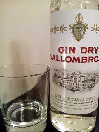 Gin dry Vallombrosa bottiglia