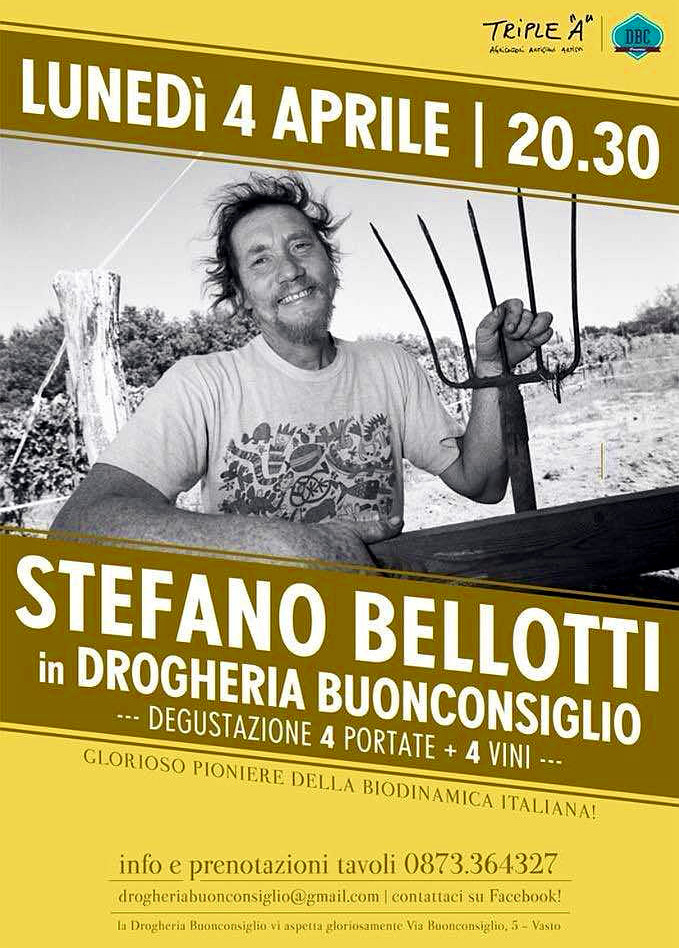 Stefanno Bellotti in drogheria buonconsiglio a Vasto