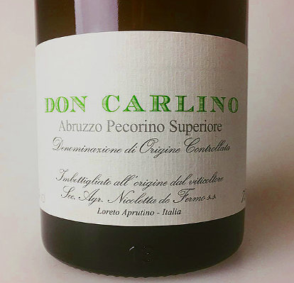 Don Carlino Pecorino De Fermo etichetta