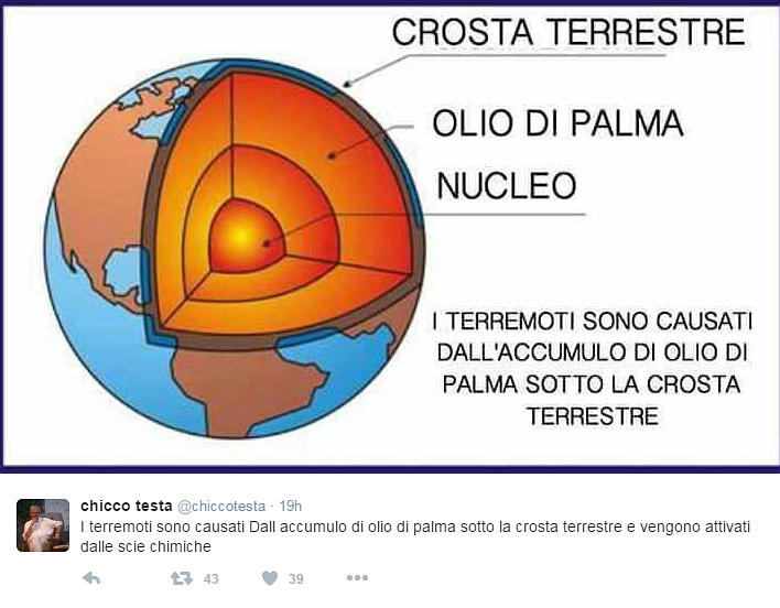 senza olio di palma terra