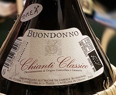 Chianti classico buonodonno etichetta fiasco