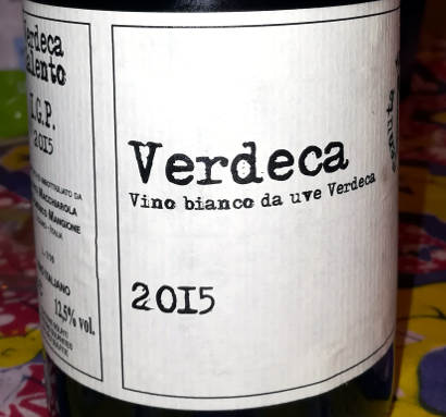 Verdeca tenuta Macchiarola 2015 etichetta