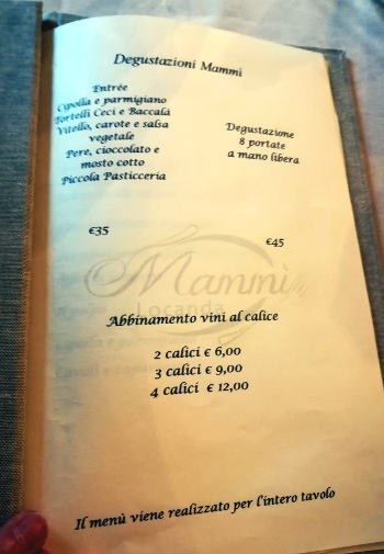 locanda mammì menù