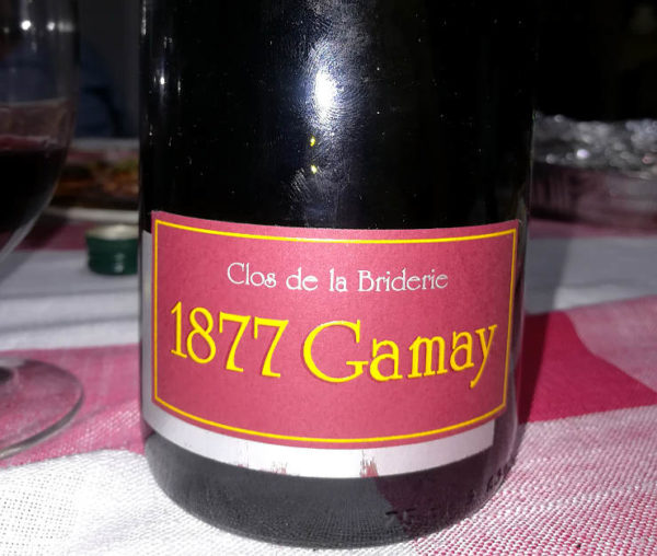 1877 Gamay Close de la Briderie etichetta fronte