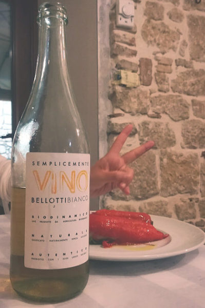 Semplicemente Bellotti bianco 2017 bottiglia a tavola
