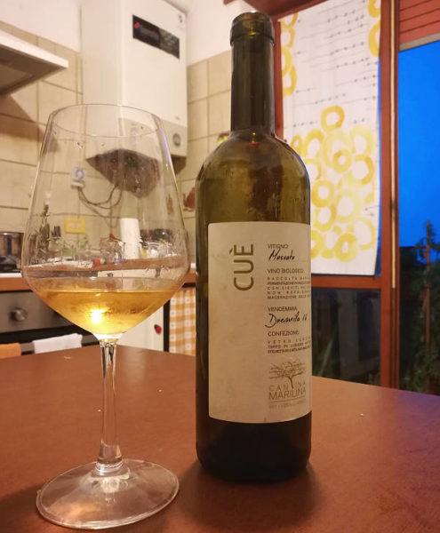 Cuè Cantina Marilina etichetta