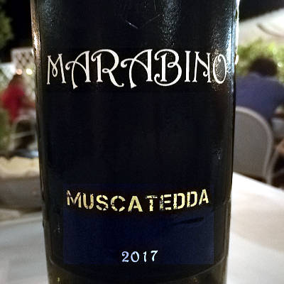 Muscatedda Marabino 2017 etichetta fronte