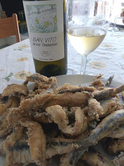 San Vito 2014 Valli Unite Timorasso doc Colli Tortonesi frittura