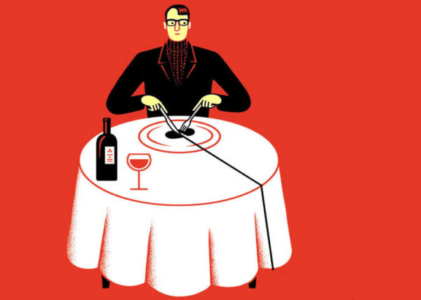 a proposito di critica gastronomica critico che mangia a tavola da solo