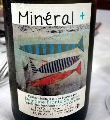 Mineral + 2016 domaine frant saumon etichetta