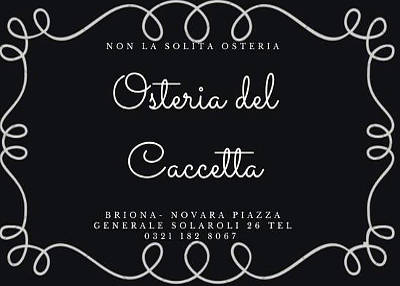 osteria del caccetta briona novara logo