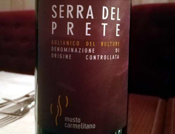 Serra del prete 2012 Musto Carmelitano aglianico maschito potenza