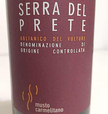 Serra del prete 2012 Musto Carmelitano etichetta fronte