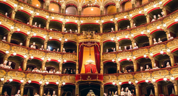 Considerazioni su cibo nostrum 2019 teatro bellini di catania con cuochi nei palchi