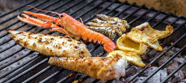 grigliata di pesce mista scampi calamari alici