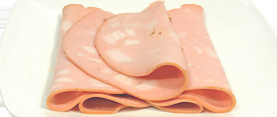 pistacchio e mortadella fette di mortadella
