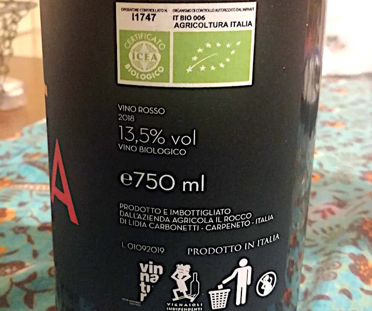 AUR-OURA 2018 ROCCO DI CARPENETO dolcetto ovada etichetta 2