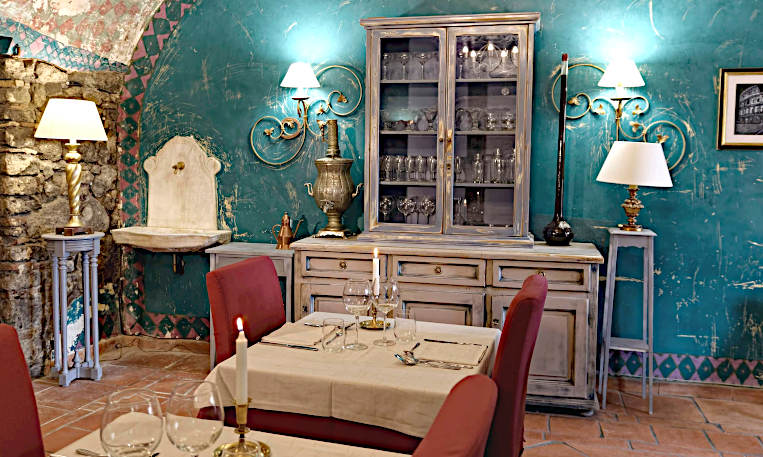 ristorante la credenza di eleonora Marino roma dettaglio sala