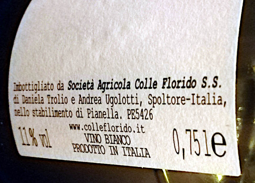 Il Postino 2019 etichetta società agricolo colle florido Pianella
