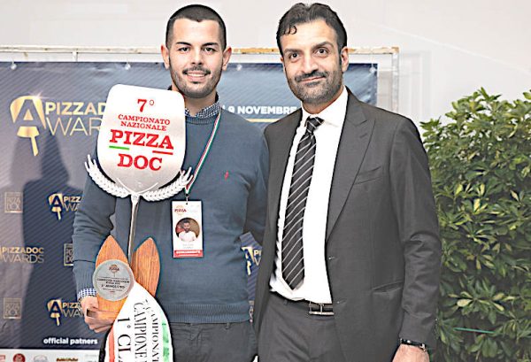 Danny Aiezza vincitore del settimo campionato nazionale di Pizza Doc Antonio Giaccoli