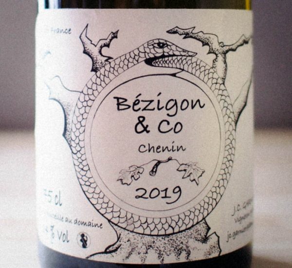 Bezigon & Co chenin Jean Christophe Garnier etichetta in primo piano