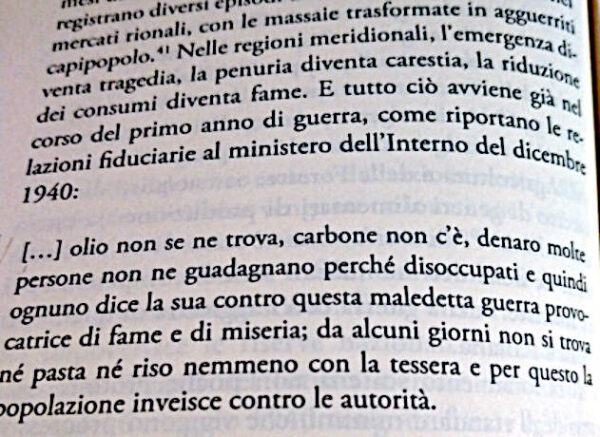 Cibo di guerra di Marco Cuzzi razionamente e fame nel 1940