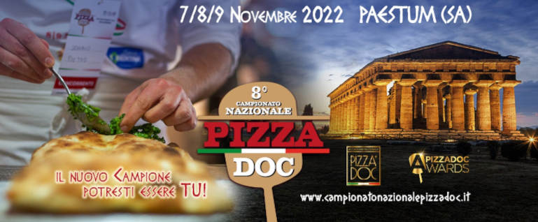 Ottavo Campionato Nazionale Pizza DOC 2022 logo manifestazione