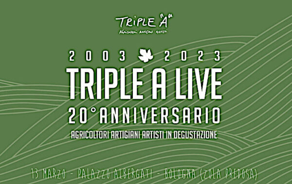 Triple A Live 20° anniversario zola predosa locandina Velier