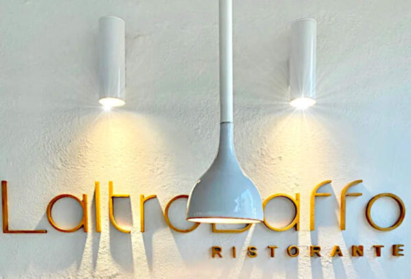 LaltroBaffo Ristorante Otranto Bottoni di rape ‘nfucate, fegato di rana pescatrice insegna Cristina Conte