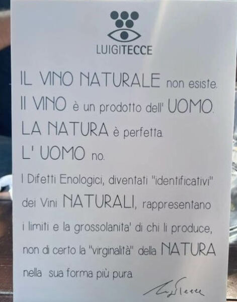 Luigi Tecce vino naturale