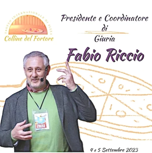 Terzo Trofeo internazionale di Pizza Colline del Fortore Fabio Riccio presidente di giuria pizze