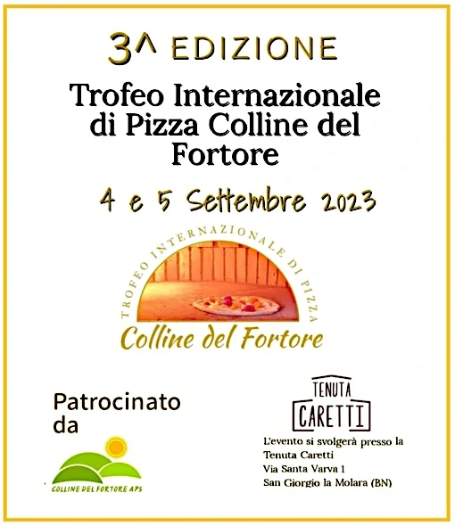 Terzo trofeo internazionale di Pizza Colline del Fortore locandina
