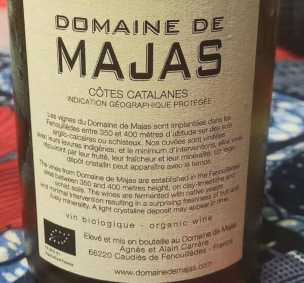 Domaine de Majas Chenin by Majas 2022 etichetta retro