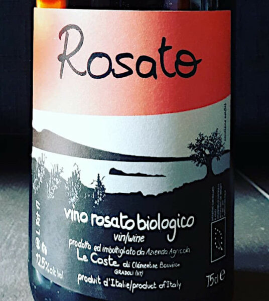 Rosato le Coste Gradoli Viterbo etichetta fronte