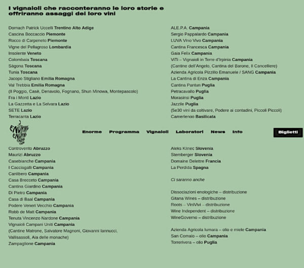 enorme piccolo salone del vino artigianale