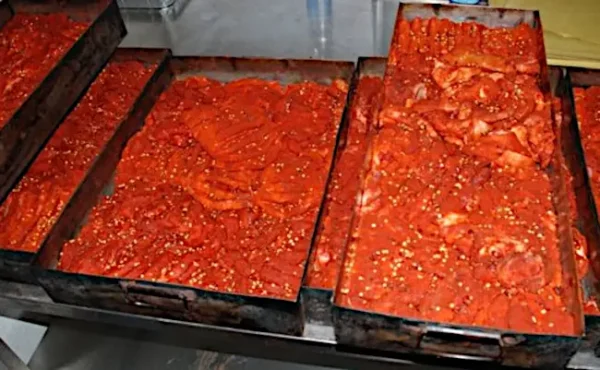 Pampanella molisana di San Martino in Pensilis servita su piatto tradizionale
