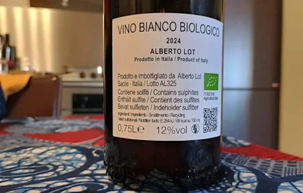 Etichetta retro Filari Margherita 2024 – vino bianco biologico
