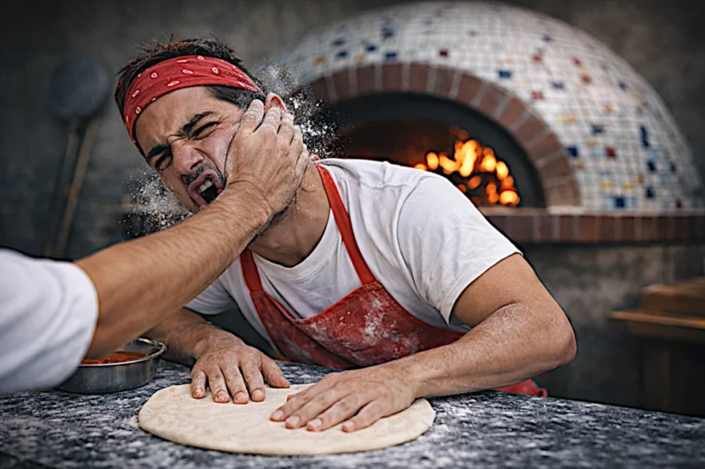 lo schiaffo nella pizza napoletana una tradizione